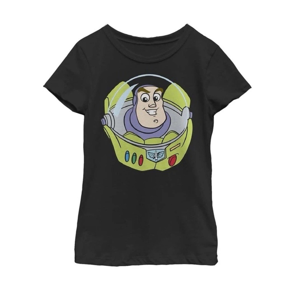 Disney Pixar Buzz Lightyear Shirt Youth Large Black NWT Toy Story Graphic Tee